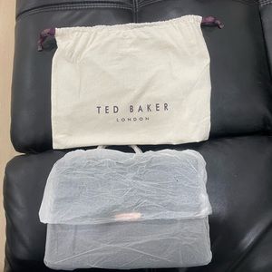 Ted Baker Black and Rose Gold Chain Purse